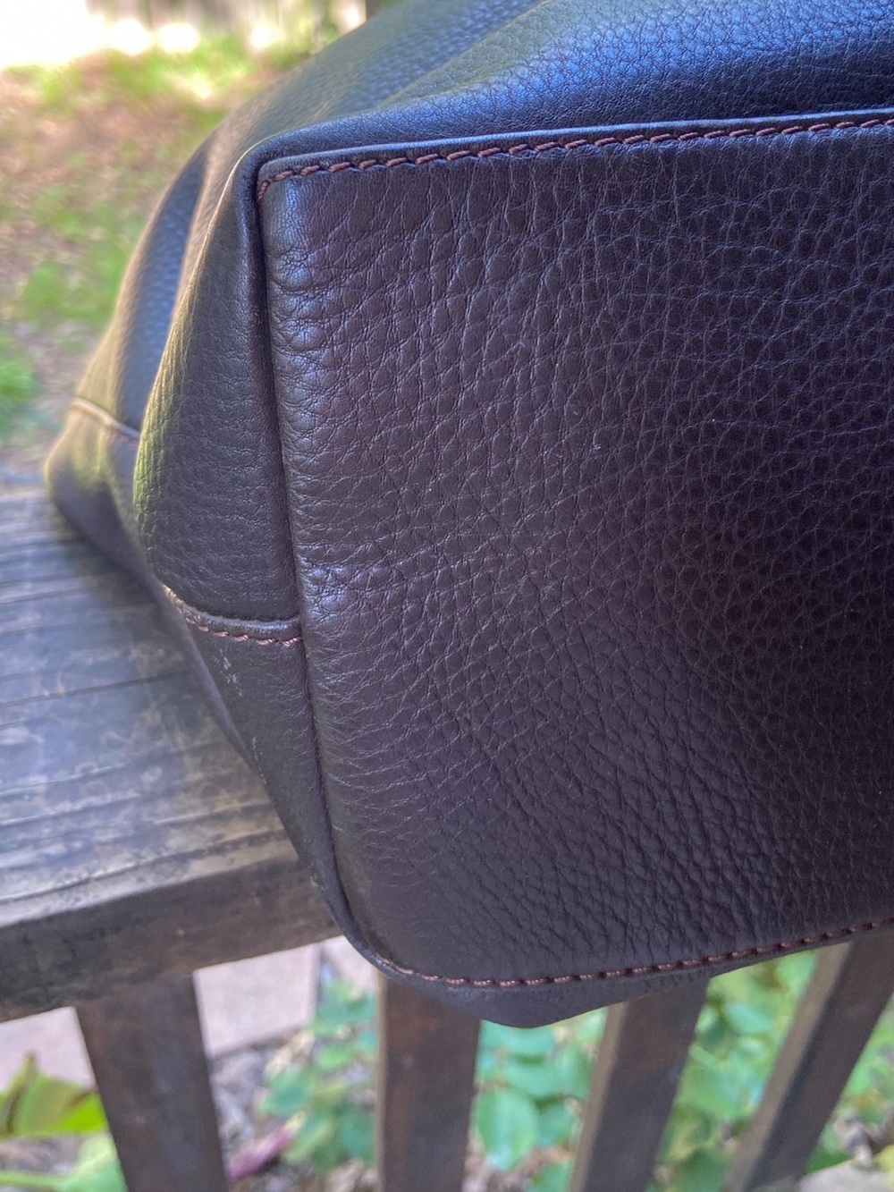 Dooney & Bourke Dark Brown Pebble Leather Annalisa Hobo Slouchy Bag Boho Chic - Picture 6 of 17